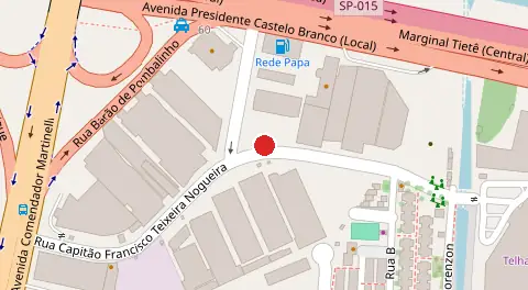 Mapa da localização