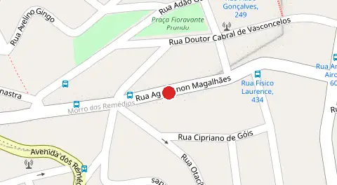 Mapa da localização