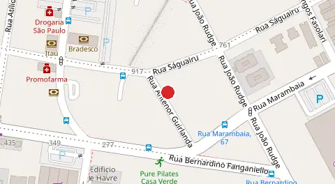 Mapa da localização