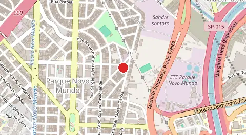 Mapa de Parque Novo Mundo