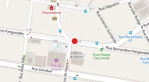 Mapa da localização