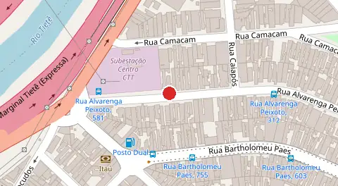 Mapa da localização