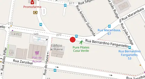 Mapa da localização