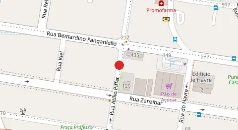 Mapa da localização