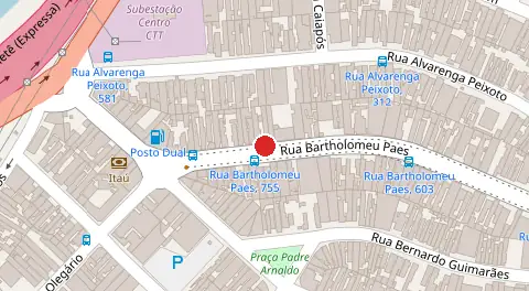 Mapa da localização