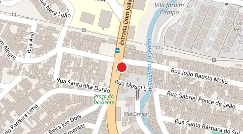 Mapa da localização