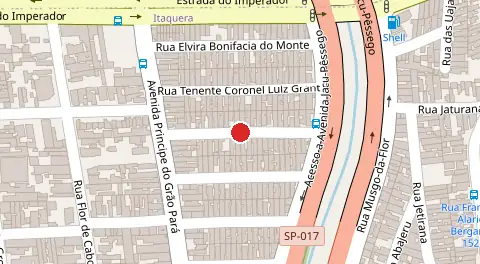 Mapa da localização