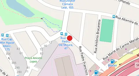 Mapa da localização