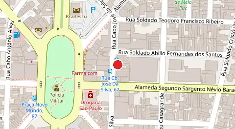 Mapa da localização