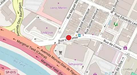 Mapa da localização