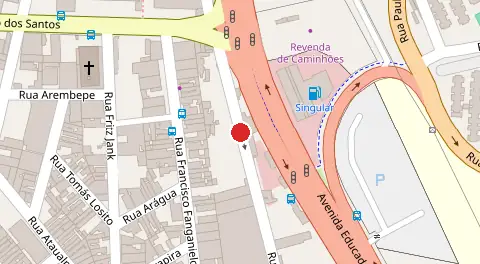 Mapa da localização