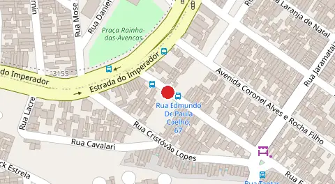 Mapa da localização