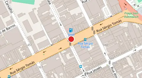 Mapa da localização