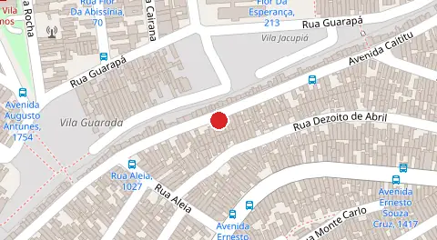 Mapa da localização