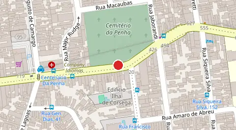 Mapa da localização