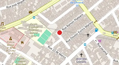 Mapa da localização