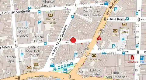 Mapa da localização