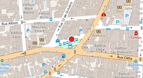 Mapa da localização