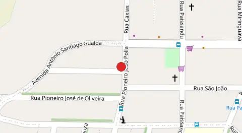 Mapa da localização