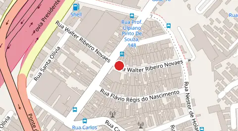 Mapa da localização