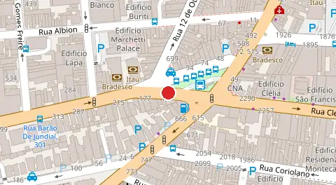 Mapa da localização