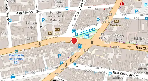 Mapa da localização