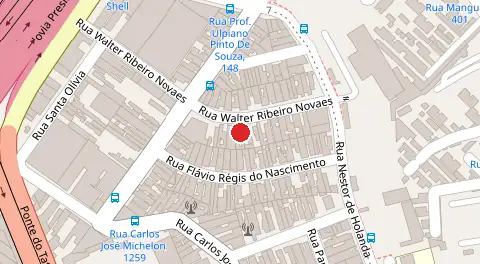 Mapa da localização