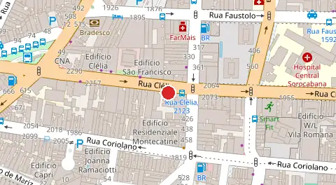 Mapa da localização