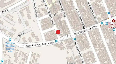 Mapa da localização