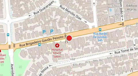 Mapa da localização