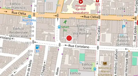 Mapa da localização