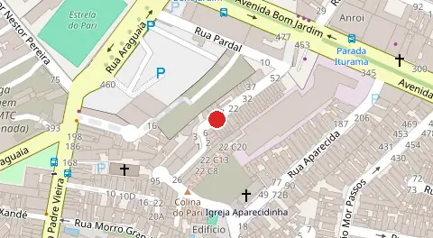 Mapa da localização