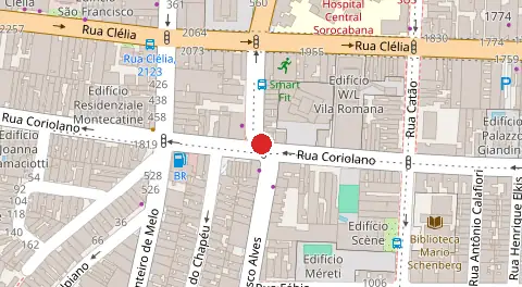 Mapa da localização