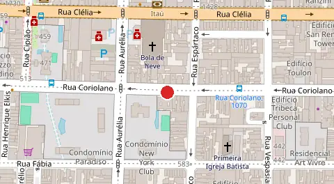 Mapa da localização