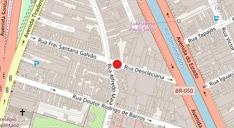 Mapa da localização