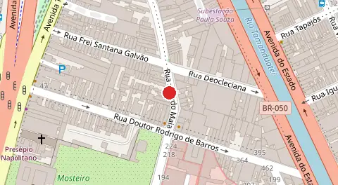 Mapa da localização