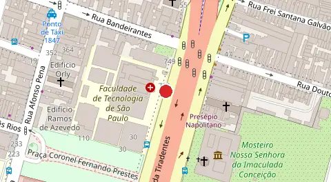 Mapa da localização