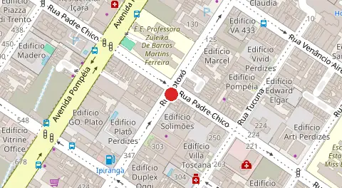 Mapa da localização