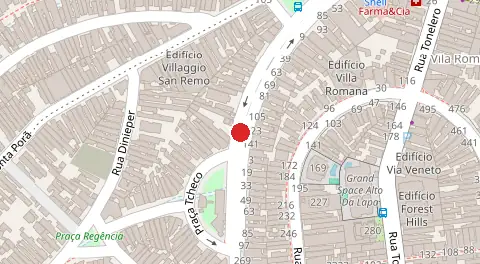 Mapa da localização