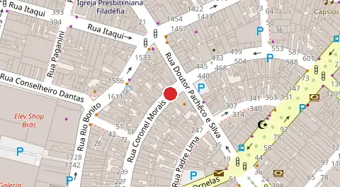 Mapa da localização