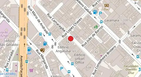 Mapa da localização