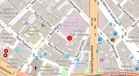 Mapa da localização