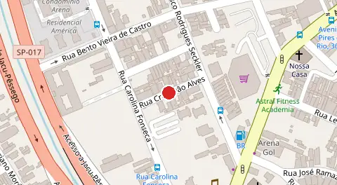 Mapa da localização