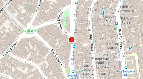 Mapa da localização