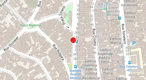 Mapa da localização