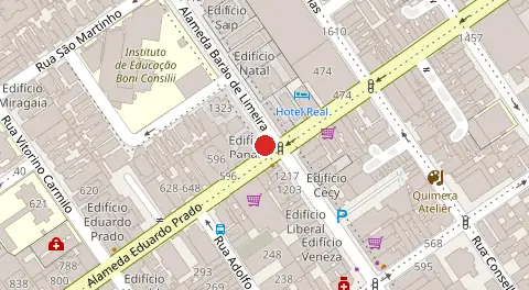 Mapa da localização