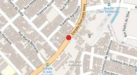 Mapa da localização