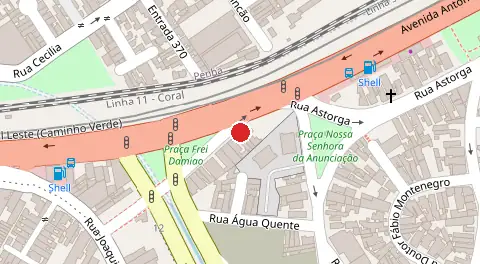 Mapa da localização