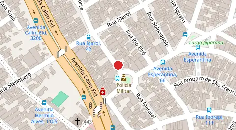 Mapa da localização