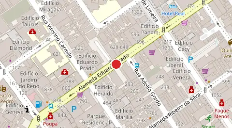 Mapa da localização